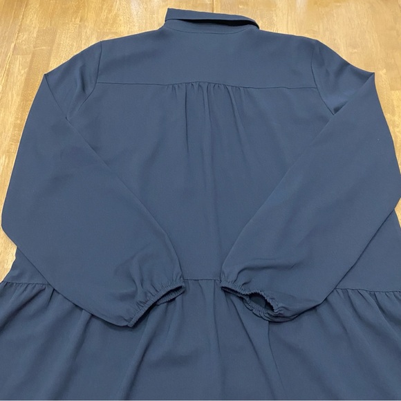 LOGO by Lori Goldstein top womens medium whimsigoth peasant peplum ruffle NWOT - Picture 5 of 10